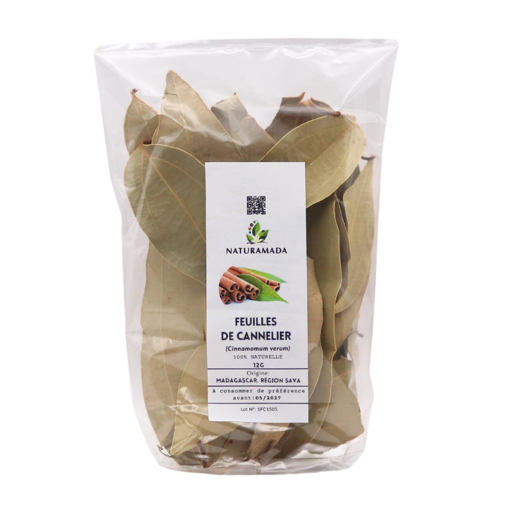 Dried Cinnamon Leaves, Cinnamomum verum, Madagascar, 100% Natural, for Infusions and Cooking (25 g)