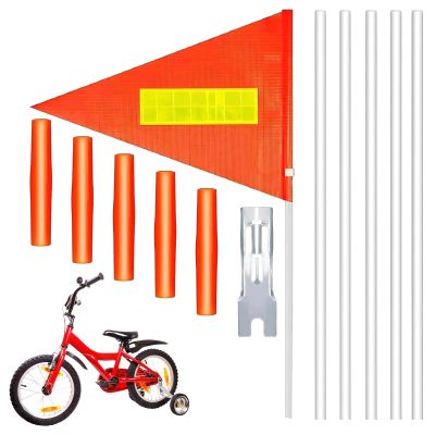 Adjustable Bicycle Safety Flag, Reflective Wimpel Set, 30 x 30 x 20 cm