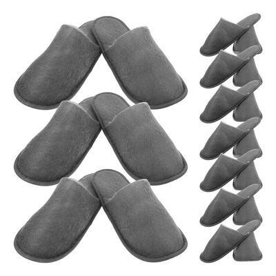 TOPBATHY Brushed Cloth Disposable Slippers, 10 Pairs for Guests at Home