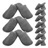 TOPBATHY Brushed Cloth Disposable Slippers, 10 Pairs for Guests at Home view 1