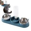 Stainless Steel Cat Bowl, Water and Food Dispenser view 1