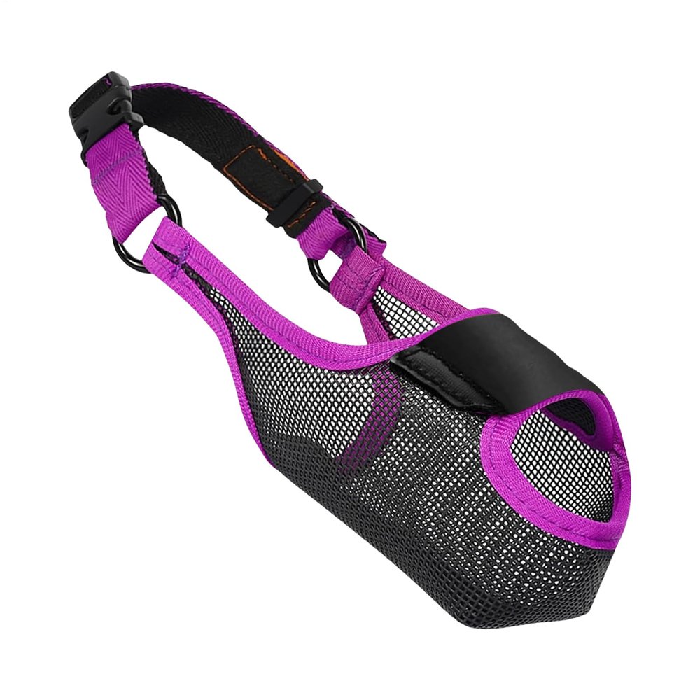 Soft Breathable Muzzle with Adjustable Strap and Front Opening