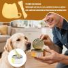 xowwyue Can Lid with Spoon, Flexible Silicone Cover and Spatula view 2