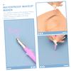 ibasenice 3-Pc. Pink Tattoo Makeup Pens, Plastic, 1 mm Tip for Precise Shape Mapping view 2