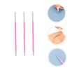 ibasenice 3-Pc. Pink Tattoo Makeup Pens, Plastic, 1 mm Tip for Precise Shape Mapping view 3