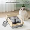 Leakproof Cat Litter Box, Small and Large, Easy to Clean view 3