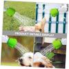 Portable Silicone Pet Shower Sprayer for Dogs, Green view 4