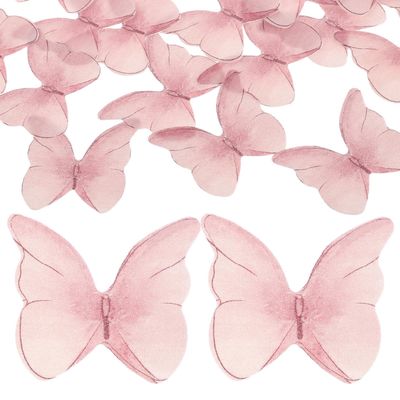TOPBATHY 48-Piece Paper Butterfly Cupcake Toppers for Cake Decoration, Birthday Parties, and Celebrations