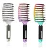 3-Pack Boar Bristle Detangling Hair Brushes for Women, Men & Children view 1