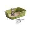 Cat Litter Box with High Sides and Low Entry view 1