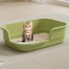 Cat Litter Box with High Sides and Low Entry view 2