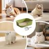 Cat Litter Box with High Sides and Low Entry view 4