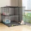 HJMMWT Cat Enclosure, Indoor Dog Cage for Small Dogs view 1