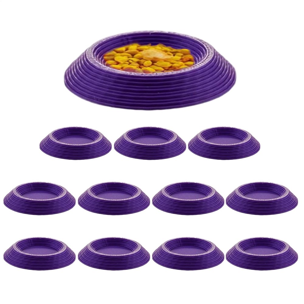 Isopod Feeder - 12 Pack Anti-Slip ABS Feeding Bowls