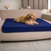 Dreamzie Waterproof Dog Blanket, 80 x 100 cm, Reversible Sherpa Fleece, Navy Blue view 1
