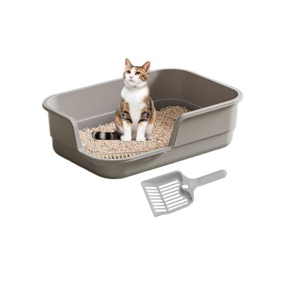 High-Sided Splash-Proof Cat Litter Box