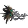 Wudaizhi Elegant Half-Face Lace and Feather Mask for Women view 1