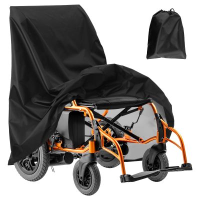 Waterproof Wheelchair Cover, 210D Oxford Fabric, Weatherproof, Dustproof, UV-Resistant, for Outdoor Power Wheelchairs (100 x 75 x 100 cm)