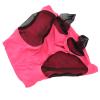 Cryfokt Horse Mesh Fly Mask with Ear Protection, Breathable Face Cover, Rose Red view 3