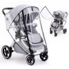 Orzbow Stroller Rain Cover with Roll-Up Front, Black view 1