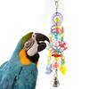 Colorful Bird Toy with Bell and Swing view 1