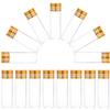 HAPINARY 24-Piece Empty Clear Glass Bottles with Caps for Perfume and Essential Oils view 1
