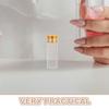 HAPINARY 24-Piece Empty Clear Glass Bottles with Caps for Perfume and Essential Oils view 3