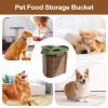 yybng Transparent Pet Food Storage Container with Visible Fill Level view 4