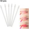 50-Piece Lip Brush Applicator Set, Flocked Lip Gloss Wands view 3