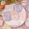 Laikoutd Easy-to-Use Cookie Stamp Set with Multiple Patterns, Korean-Style Fondant Border Molds for Birthday and Party Cake Decorating view 2