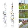 Fahoujs Handmade Moon and Star Crystal Hanging Sun Catcher view 2