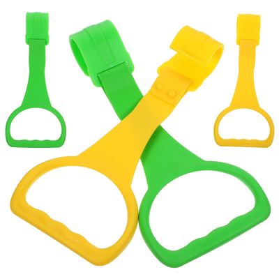 ibasenice 4-Piece Plastic Crib Pull Rings for Babies