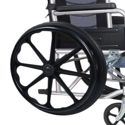 61 cm Large Wheelchair Push Rim Covers, 1 Pair, Silicone, Non-Slip, Wear-Resistant, Black