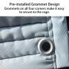 Insulating Dog Crate Cover, Waterproof and Windproof, Gray, 140 x 95 x 110 cm (55 x 37 x 43 in) view 2