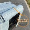 Insulating Dog Crate Cover, Waterproof and Windproof, Gray, 140 x 95 x 110 cm (55 x 37 x 43 in) view 3