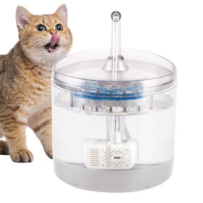 Transparent Electric Cat Water Fountain, 1.5 L