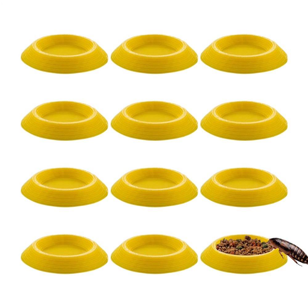 Feeding Bowl for Isopods | 12 Non-Slip Bowls for Terrariums