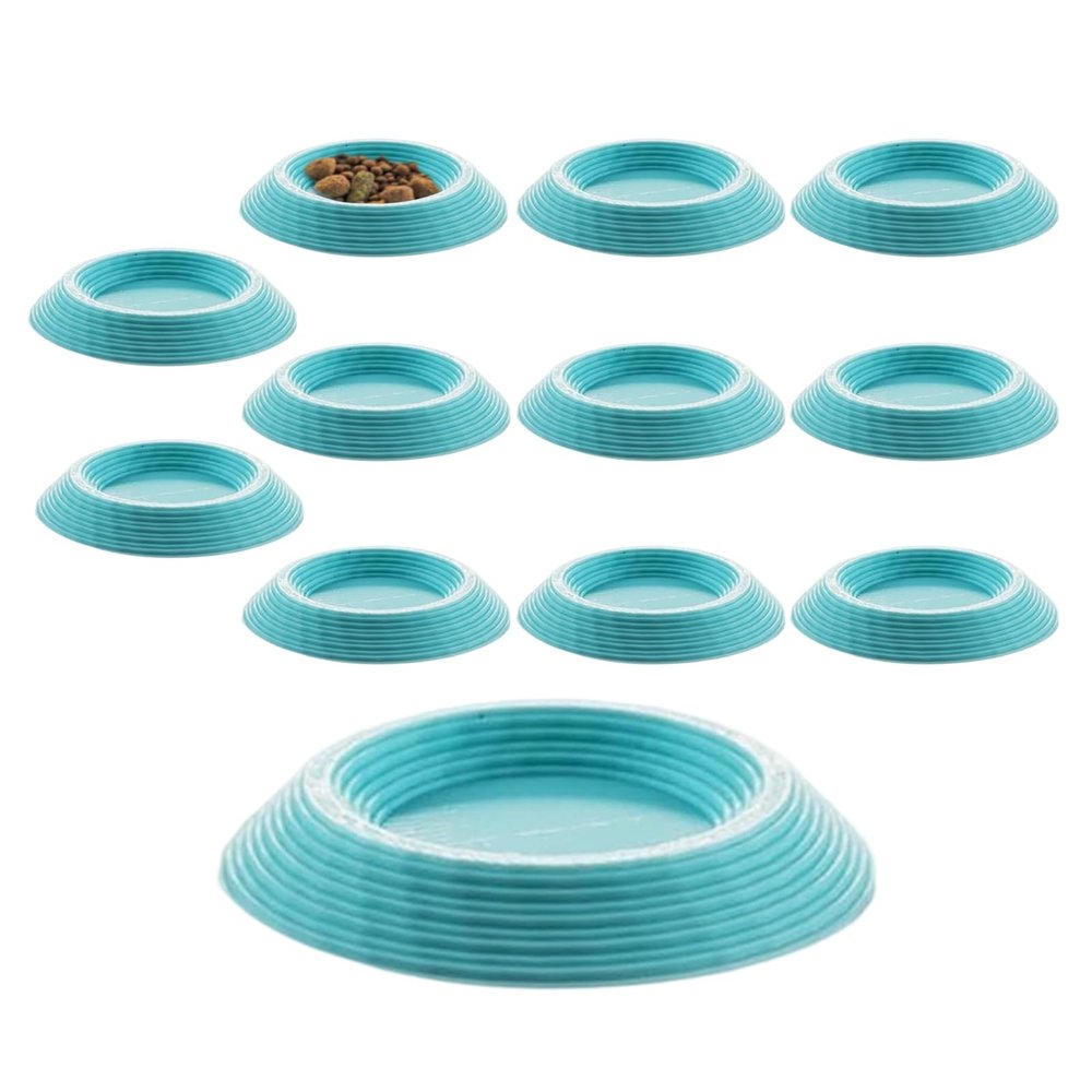 Generic Isopod Feeding Dish | 12-Pack Non-Slip Terrarium Bowls