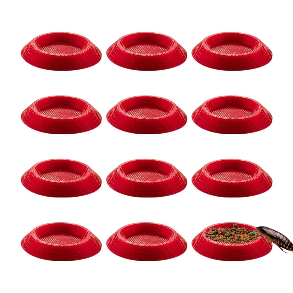 Feeding Bowl for Isopods - 12 Non-Slip Feeding Dishes