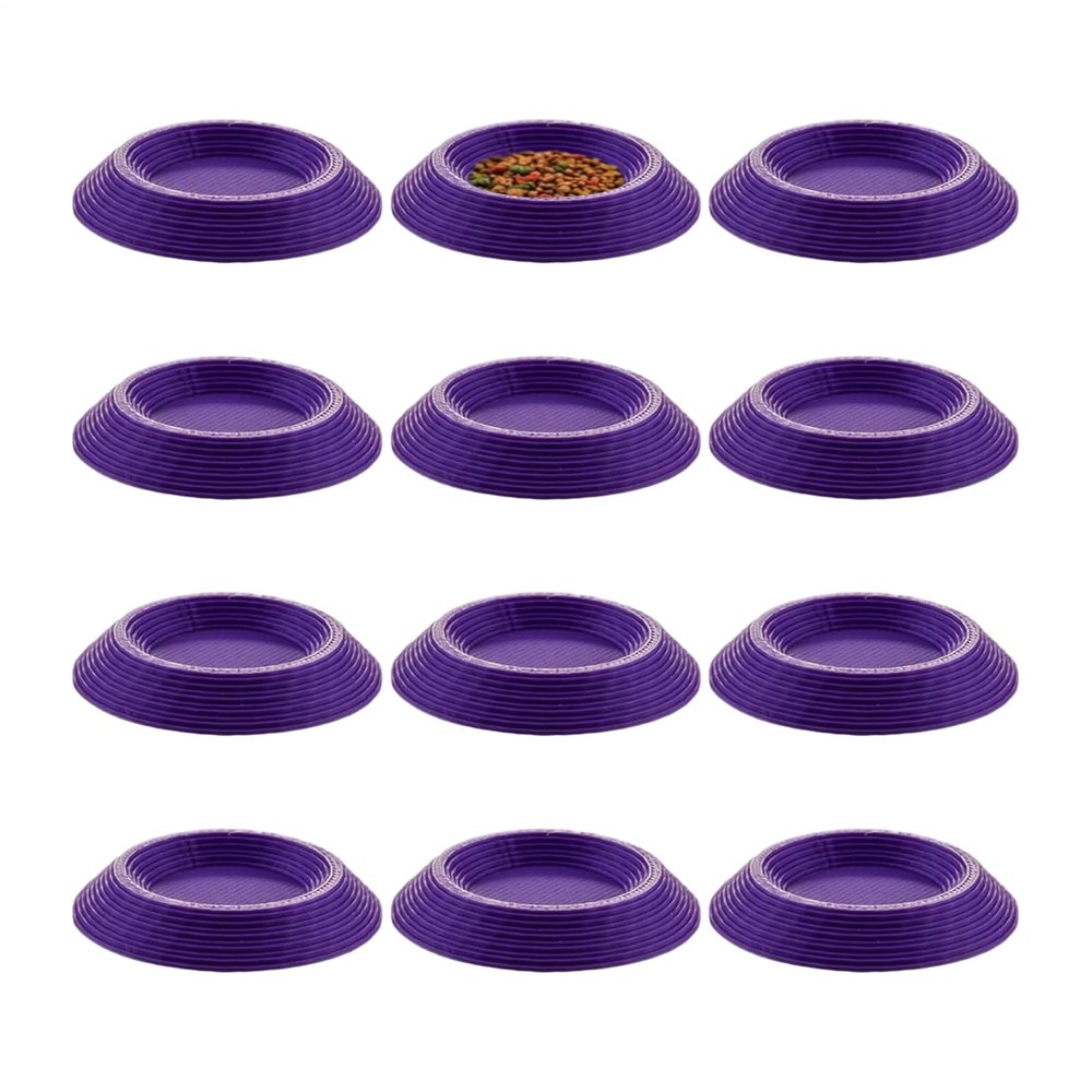 Generic Feeding Bowl for Isopods | 12 Pack Feeding Bowls for Terrariums
