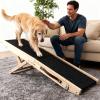 Foldable Wooden Dog Stairs, 4 Steps view 2