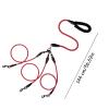 3-in-1 Dog Leash for 1, 2, or 3 Dogs, No-Tangle Swivel, Durable Nylon with Padded Handle view 4