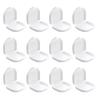 Travel Denture Case, 12-Pack, PP, White, with Ventilation Holes view 1
