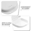 Travel Denture Case, 12-Pack, PP, White, with Ventilation Holes view 3