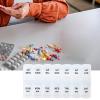 Weekly Pill Organizer, Portable Medication Box with 7 Compartments view 3