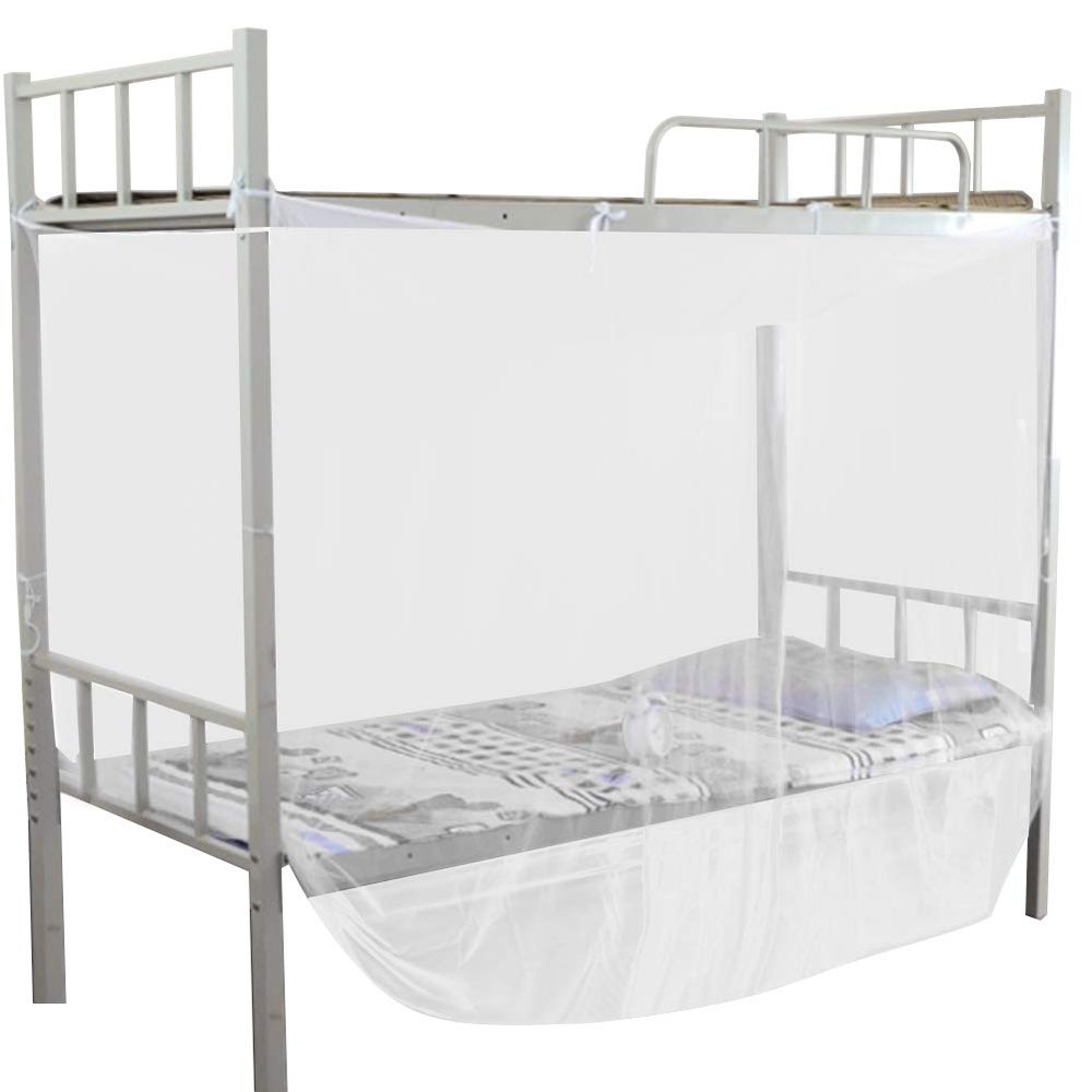 OVAQUIXI Mesh Bed Canopy Tent with Top and Fine-Mesh Holes for Twin/Queen-Size Beds, Dorms, Camping, and Travel (95 x 195 x 150 cm)