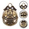 BAZEITFLOW 5-Piece Antique Brass Pet Bells for Small Dogs and Cats view 2