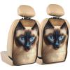 ZSUUGJ Car Seat Protector, Cute Siamese Cat Design, Durable Anti-Kick Waterproof Mat for Cars, Trucks, and SUVs view 1