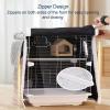 XGQXZWC Bird Cage Cover, Insulated Waterproof Blackout Cover with Roll-Up Door and Side Windows, 65 x 47 x 55 cm view 4