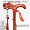 Wooden Walking Cane with Wrist Strap, 80 cm view 2